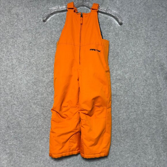 Arctix Snow Bibs Pants Toddler Size 3T Orange Full Zip - Picture 1 of 8
